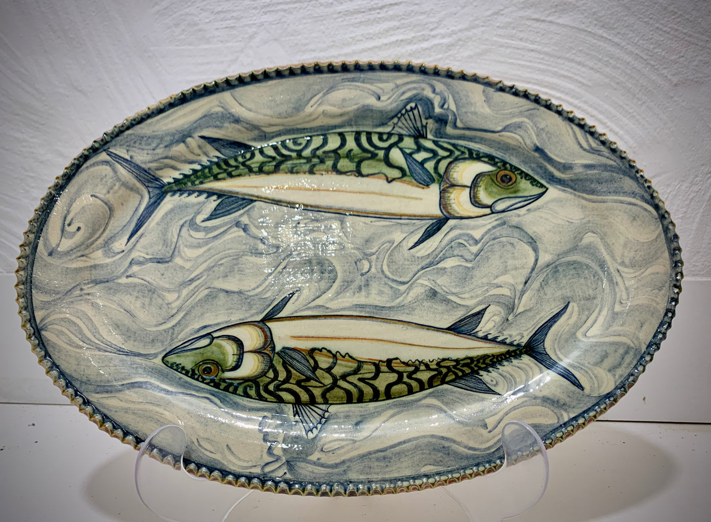 Oval mackerel dish