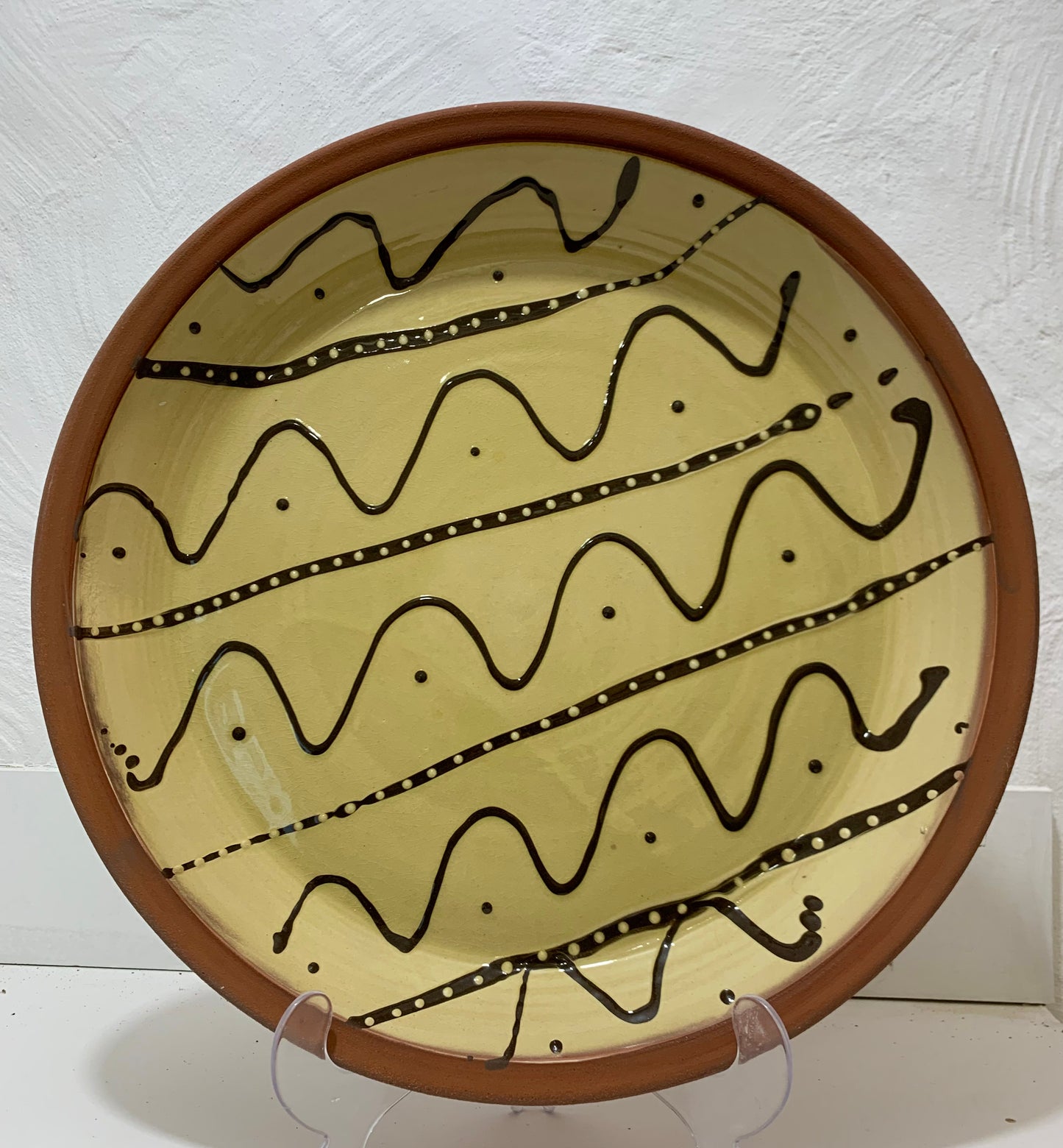 Large terracotta charger