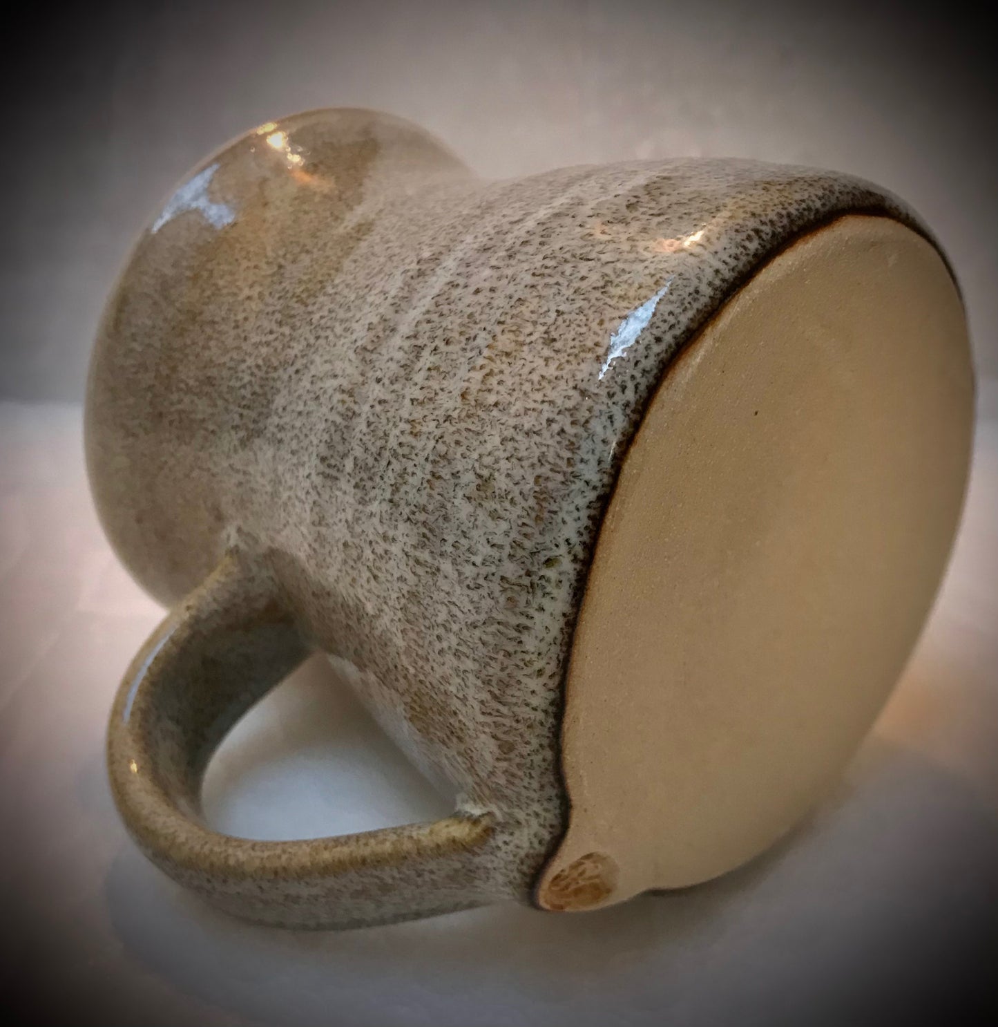 Stoneware mug 9 cm tall